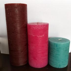 Pillar candle with different color and size 