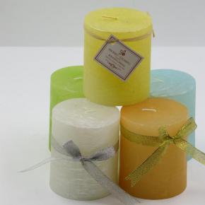 Pillar candle with different color and size 