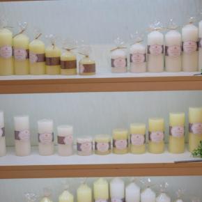 Pillar candle with different color and size  