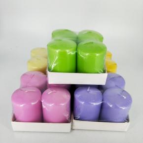 Pillar candle with different color and size