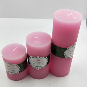 Pillar candle with different color and size