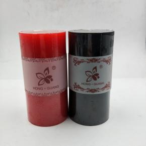 Pillar candle with different color and size