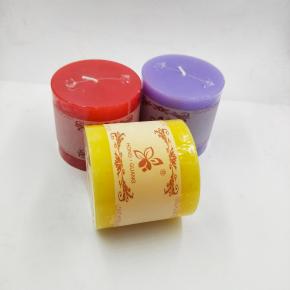 Pillar candle with different color and size 