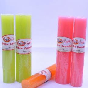 Pillar candle with different color and size 