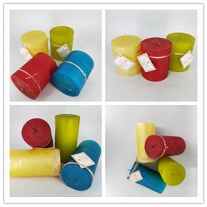 Pillar candle with different color and size  