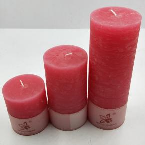 Pillar candle with different color and size 